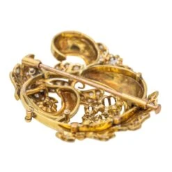 Bracelet Manchette En Or Jaune, émail Et Diamant -Castafiore Boutique bracelet manchette en or jaune email et diamant 985853