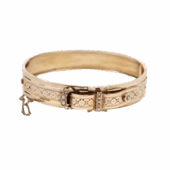 Bracelet Manchette En Or Rose Et Perles