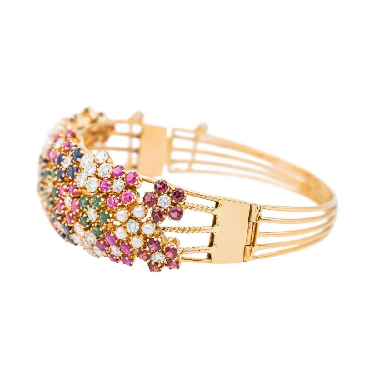 Bracelet Manchette Or Jaune Diamant 4 Bracelet Manchette Or Jaune Diamant – Image 4