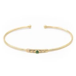 Bracelet MAUBOUSSIN Capsule D'émotions En Or Jaune, Emeraude Et Diamants