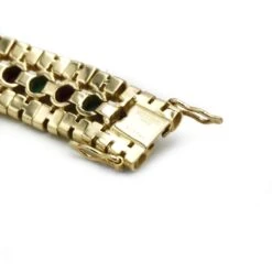 Bracelet MELLERIO En Or Jaune, émeraude Et Rubis -Castafiore Boutique bracelet mellerio en or jaune emeraude et rubis 343652