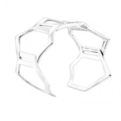 Bracelet Manchette MESSIKA "Arlequin" En Or Blanc Et Diamants -Castafiore Boutique bracelet messika manchette arlequin 817021