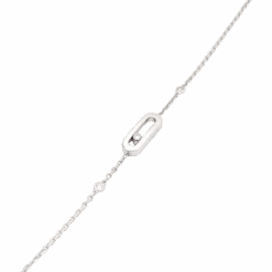 Miller Bracelet MESSIKA, "Move Uno", Or Blanc Et Diamants -Castafiore Boutique bracelet messika move uno or blanc et diamants 703925