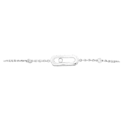 Miller Bracelet MESSIKA, "Move Uno", Or Blanc Et Diamants -Castafiore Boutique bracelet messika move uno or blanc et diamants 922967