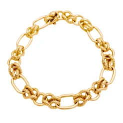 Miller Bracelet Maille "Noeuds" En Or Jaune