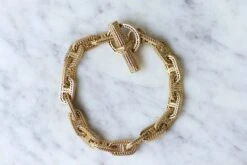 Bracelet Or Chaîne D'ancre Hermès Par Georges Lenfant -Castafiore Boutique bracelet or chaine dancre hermes par georges lenfant 115909