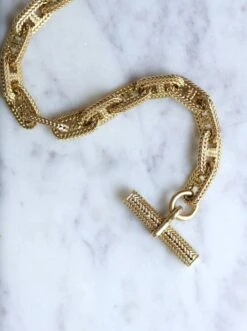 Bracelet Or Chaîne D'ancre Hermès Par Georges Lenfant -Castafiore Boutique bracelet or chaine dancre hermes par georges lenfant 749915