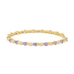 Bracelet En Or Jaune Et Tanzanite 8 Bracelet En Or Jaune Et Tanzanite -Castafiore Boutique bracelet or jaune tanzanite 393943