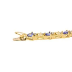 Bracelet En Or Jaune Et Tanzanite 10 Bracelet En Or Jaune Et Tanzanite -Castafiore Boutique bracelet or jaune tanzanite 496501