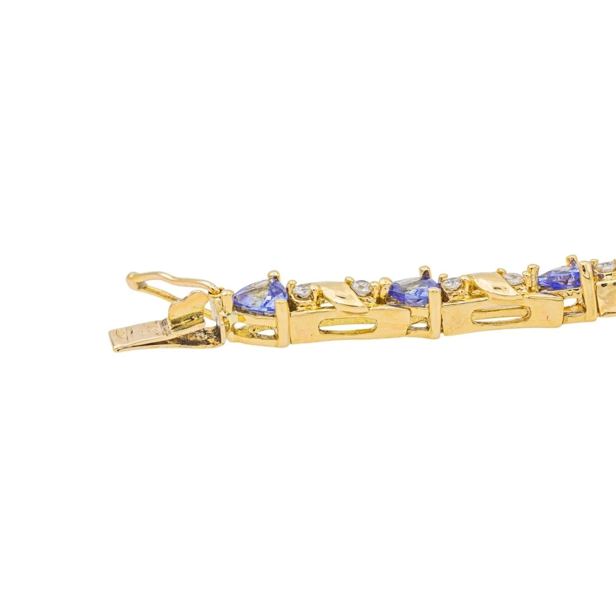 Bracelet En Or Jaune Et Tanzanite 5 Bracelet En Or Jaune Et Tanzanite – Image 5