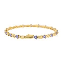 Bracelet En Or Jaune Et Tanzanite 9 Bracelet En Or Jaune Et Tanzanite -Castafiore Boutique bracelet or jaune tanzanite 988086