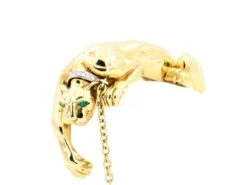 Bracelet Panthère En Or Jaune, Or Blanc, émeraudes Et Diamants 12 Bracelet Panthère En Or Jaune, Or Blanc, émeraudes Et Diamants -Castafiore Boutique bracelet panthere en or jaune or blanc emeraudes et diamants 608795