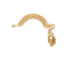 Bracelet Passementerie En Or Jaune Et Diamants 11 Bracelet Passementerie En Or Jaune Et Diamants -Castafiore Boutique bracelet passementerie en or jaune et diamants orne de 3 pompons 337250