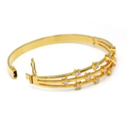 Bracelet Rigide - Or & Diamants -Castafiore Boutique bracelet rigide or diamants 640271