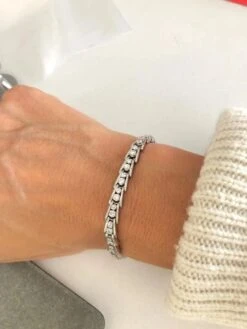 Bracelet Riviere En Diamant Or Gris Et Platine -Castafiore Boutique bracelet riviere en diamant or gris et platine 719089