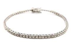 Bracelet Rivière Or Blanc Diamant -Castafiore Boutique bracelet riviere or blanc diamant 484619