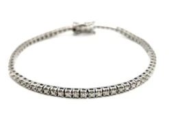 Bracelet Rivière Or Blanc Diamant