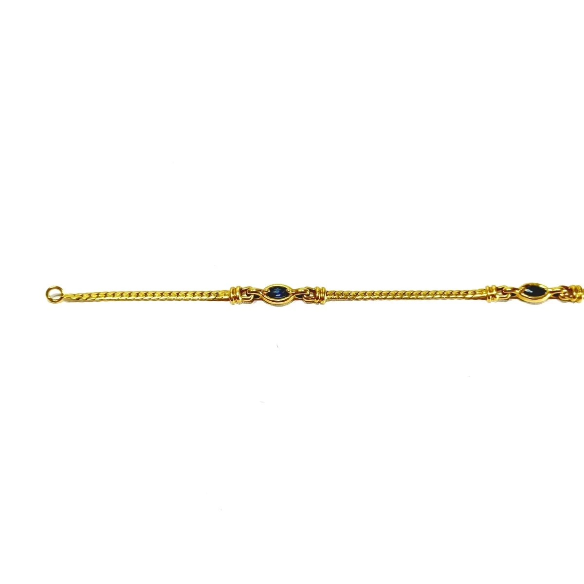 Bracelet Souple En Or Jaune Et Saphirs 7 Bracelet Souple En Or Jaune Et Saphirs – Image 7