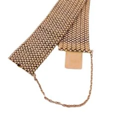 Bracelet Souple En Or Rose Tressé -Castafiore Boutique bracelet souple en or rose tresse 878715