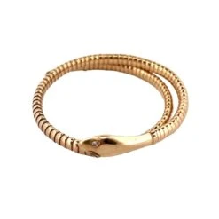 Bracelet Souple REGD AND PAT Serpent En Or Jaune