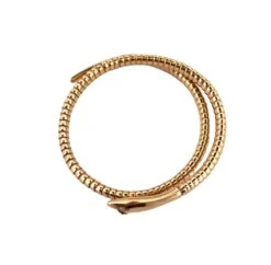 Bracelet Souple REGD AND PAT Serpent En Or Jaune -Castafiore Boutique bracelet souple regd and pat serpent en or jaune 750484