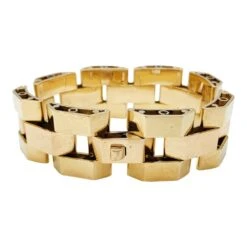 Miller Bracelet Tank En Or Jaune Et Or Rose -Castafiore Boutique bracelet tank en or jaune et or rose 730244