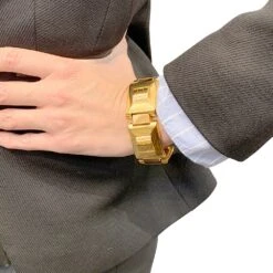 Miller Bracelet "Tank" Or Rose Et Jaune -Castafiore Boutique bracelet tank or rose et jaune 542874