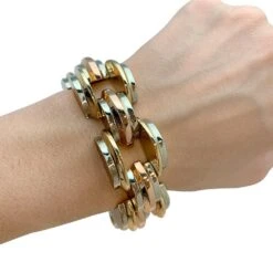 Miller Bracelet Tank, Trois Tons D'or -Castafiore Boutique bracelet tank trois tons dor 823513