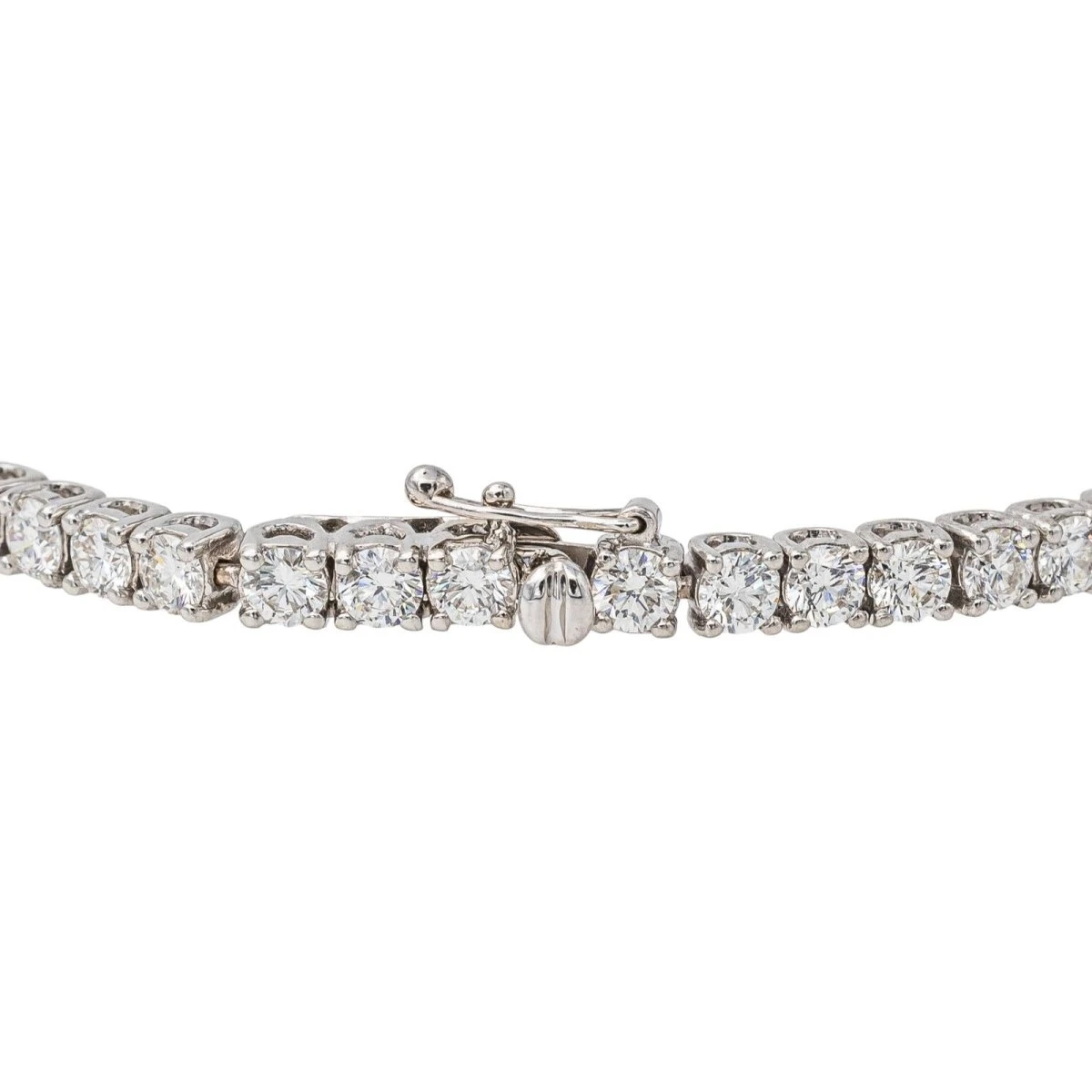 Bracelet Tennis Or Blanc Diamant 7 Bracelet Tennis Or Blanc Diamant – Image 7