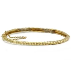 Bracelet Jonc POIRAY En Or Jaune Et Diamants -Castafiore Boutique bracelet torsade poiray en or jaune et diamants 806984