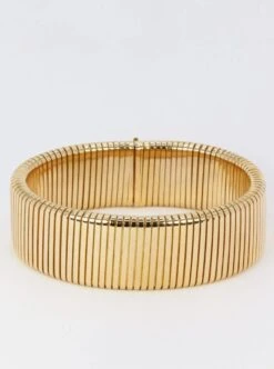 Bracelet Tubogas Vintage En Or Jaune