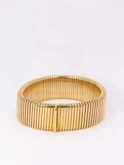 Bracelet Tubogas Vintage En Or Jaune -Castafiore Boutique bracelet tubogas vintage en or jaune 534118