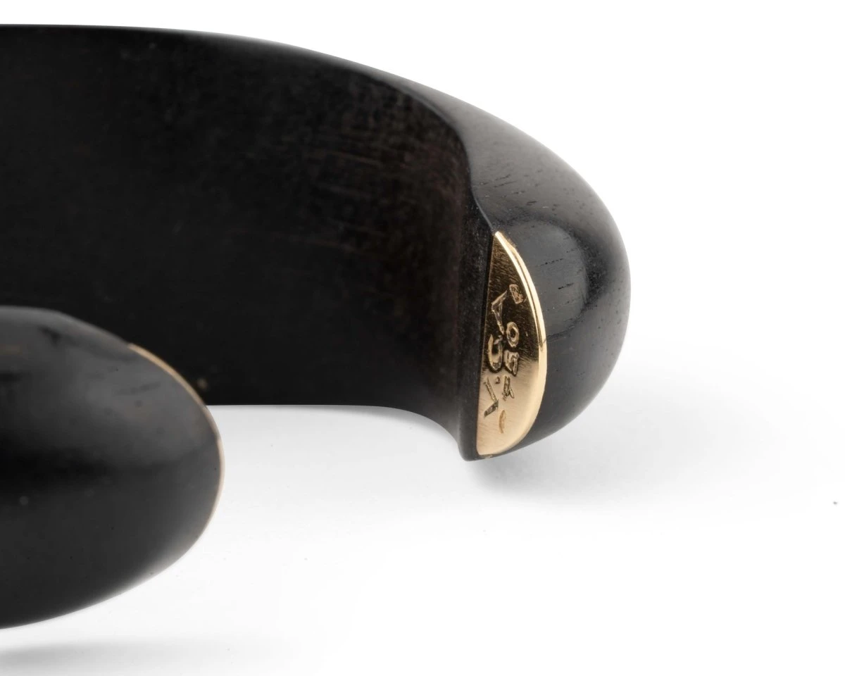 Bracelet VAN CLEEF & ARPELS En Or Jaune Et Bois D'amourette 6 Bracelet VAN CLEEF & ARPELS En Or Jaune Et Bois D'amourette – Image 6