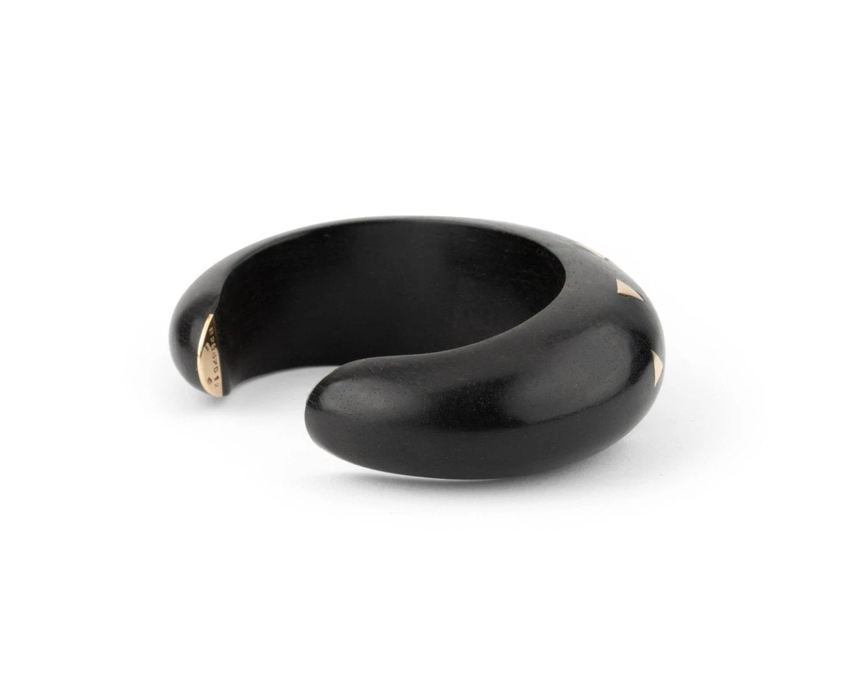 Bracelet VAN CLEEF & ARPELS En Or Jaune Et Bois D'amourette 5 Bracelet VAN CLEEF & ARPELS En Or Jaune Et Bois D'amourette – Image 5