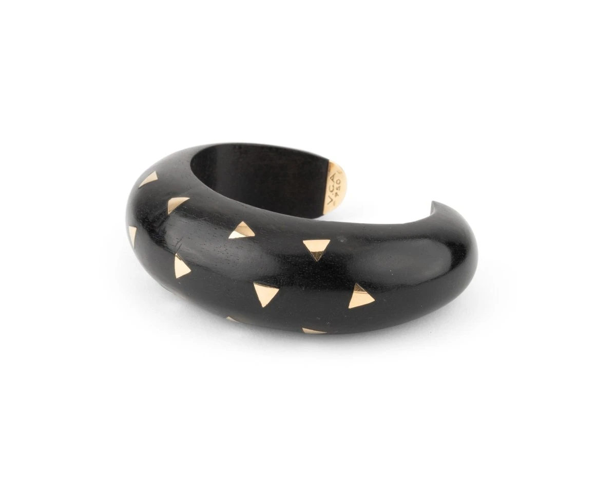 Bracelet VAN CLEEF & ARPELS En Or Jaune Et Bois D'amourette 3 Bracelet VAN CLEEF & ARPELS En Or Jaune Et Bois D'amourette – Image 3