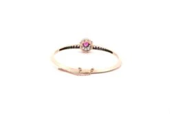 Bracelet Vintage En Or, Rubis Et Diamants -Castafiore Boutique bracelet vintage en or 18k avec rubis et diamants 951299