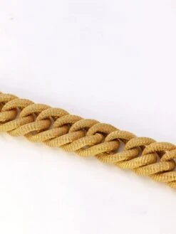 Bracelet Vintage Maille Tressee Or Jaune -Castafiore Boutique bracelet vintage maille tressee or jaune 323196