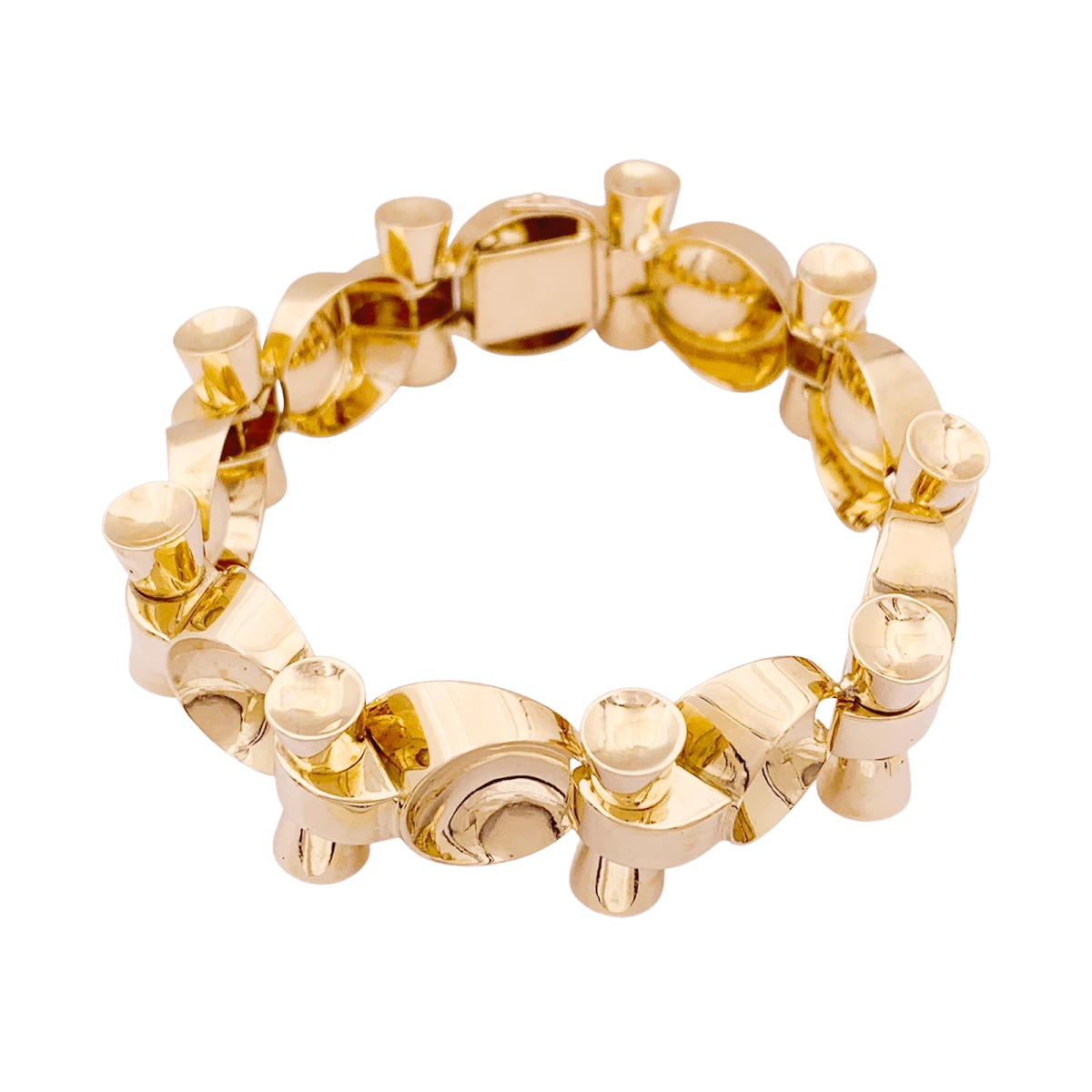 Miller Bracelet Vintage, "Tank", Or Rose 3 Miller Bracelet Vintage, "Tank", Or Rose – Image 3