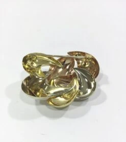 Broche En Or Rose, Jaune Et Blanc -Castafiore Boutique broche 3 ors 868552