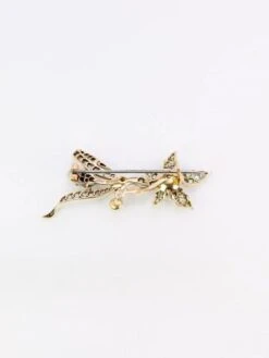 Broche Ancienne Fleur Or Diamants Perles Fines -Castafiore Boutique broche ancienne fleur or diamants perles fines 384414
