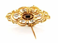 Broche Art Déco En Or Jaune, Platine, Diamants Et Onyx 16 Broche Art Déco En Or Jaune, Platine, Diamants Et Onyx -Castafiore Boutique broche art deco en or jaune platine diamants et onyx 460355