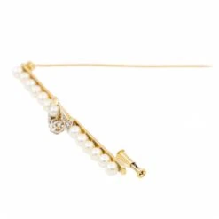 Broche Barrette Or Jaune Diamant -Castafiore Boutique broche barrette or jaune diamant 562257