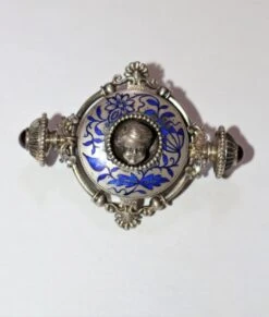 Broche Camée En Clip En émail -Castafiore Boutique broche camee en clip en email 625494