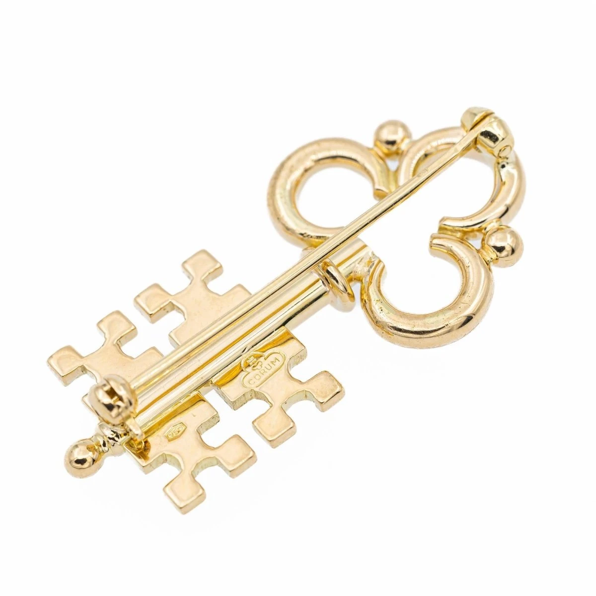 Broche Clé Or Jaune Diamant 5 Broche Clé Or Jaune Diamant – Image 5