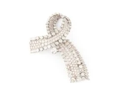 Broche Clip BOUCHERON En Platine Et Diamants