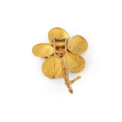 Broche Clip CHAUMET En Or Jaune, Corail Rose Et Diamants -Castafiore Boutique broche clip chaumet en or jaune corail rose et diamants 971824