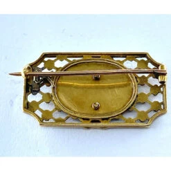 Broche En Or 18 Carats : Panier Fleuri , émail Bleu Et Blanc.Napoléon III. -Castafiore Boutique broche en or 18 carats panier fleuri email bleu et blancnapoleon iii 682279