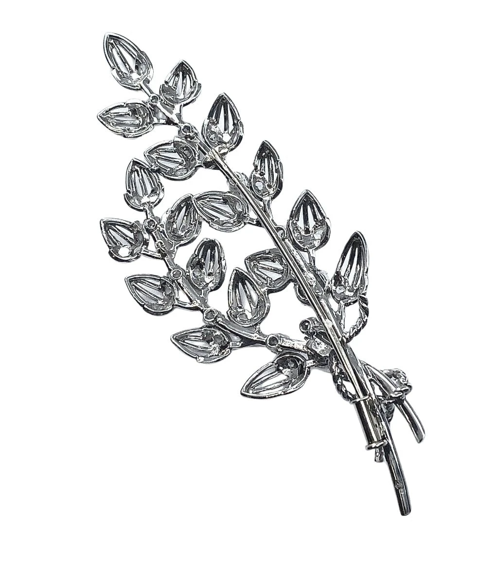 Broche En Platine Et Or 18 Carats, Perles Et Diamants. 2 Broche En Platine Et Or 18 Carats, Perles Et Diamants. – Image 2