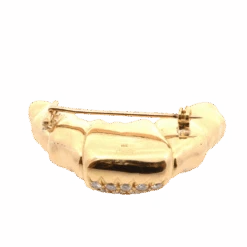 Broche Épingle CARTIER "Croissant" En Or Jaune Et Diamants 5 Broche Épingle CARTIER "Croissant" En Or Jaune Et Diamants -Castafiore Boutique broche epingle cartier en or jaune et diamants 417753