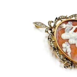 Broche Épingle En Or Blanc, Argent Et Diamants 12 Broche Épingle En Or Blanc, Argent Et Diamants -Castafiore Boutique broche epingle en or blanc argent et diamants 118378